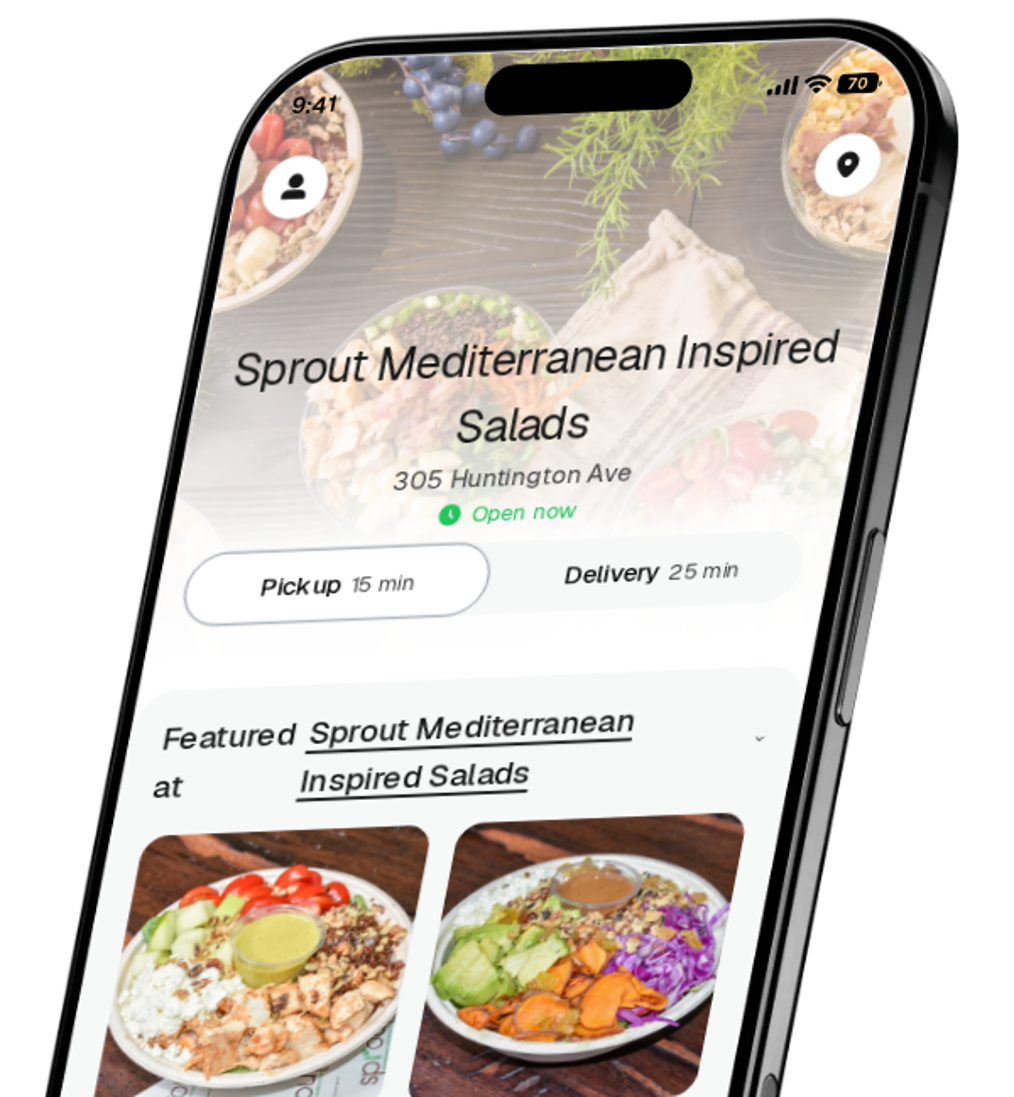 Sprout Mediterranean Inspired Salads app preview